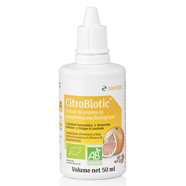 Citrobiotic Extrait de Pépins de Pamplemousse Bio 50ml