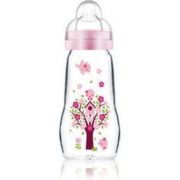 Feel Good Biberon En Verre Rose +0 Mois 260ml