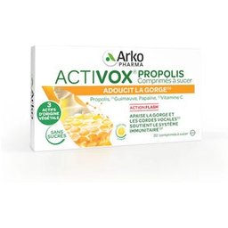 Activox Própolis Goût Miel et Citron 24 comprimés