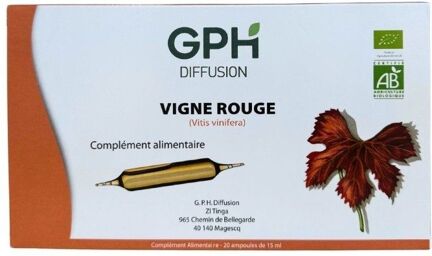 Ampoules VIGNE ROUGE BIO - 20 ampoules