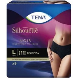 Tena Silhouette Norm Noir Larg X9