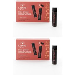 Lashilé Beauty - Shots brûle-graisse - perte de poids, combustion des graisses, anti-capitons - Nutricosmétique à boire - Programme 14 Jours - Guarana, fer et chrome.
