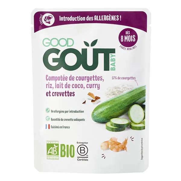 Good Gout Compotée de courgette, riz, lait de coco, curry et crevette 190g