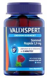 Sommeil Rapide 1,9 mg 60 Gummies - Pot 60 gommes