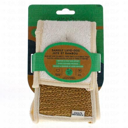 Sangle lave dos jute et bambou