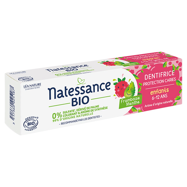 Soin Bucco-Dentaire Dentifrice Enfants Framboise Menthe Bio 75ml