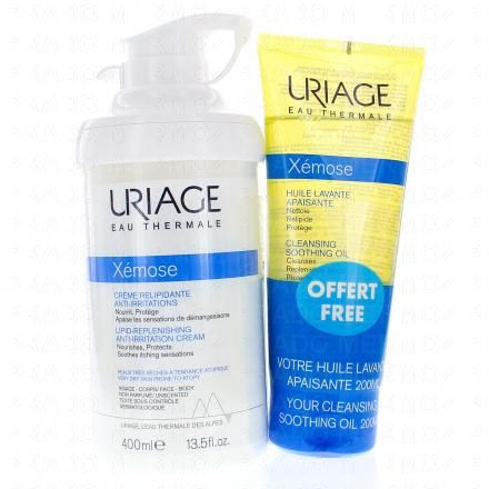 Xemose Crème relipidante 400ml + huile lavante 200ml