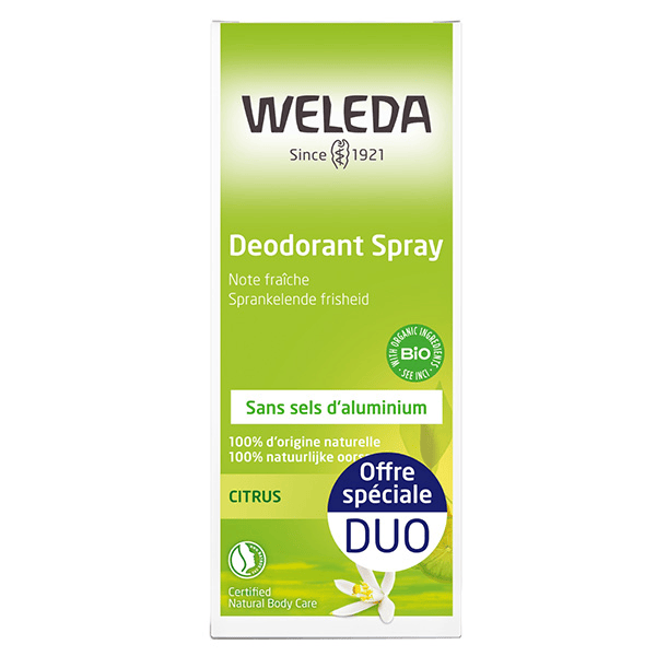 Citrus Déodorant au Citrus Bio Lot de 2 x 100ml