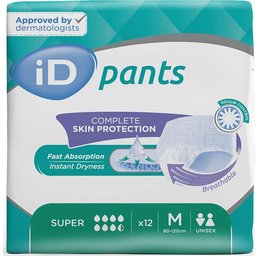 Pants Super Slip Absorbent M 12uds