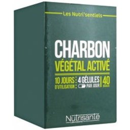 Nutrisanté Charbon Végétal 40 gélules