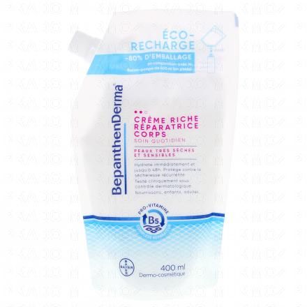 Derma - Crème riche réparatrice corps recharge 400ml