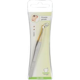 Mörser Pince à épiler mors droit bouts dorés