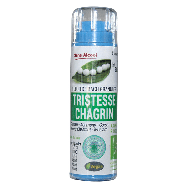 Kosmeo Complexe Fleurs de Bach 0% Alcool Tristesse Chagrin Bio 120 granules