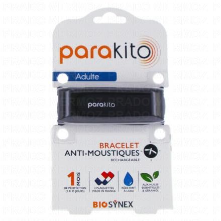 Bracelet Anti moustiques Adulte noir