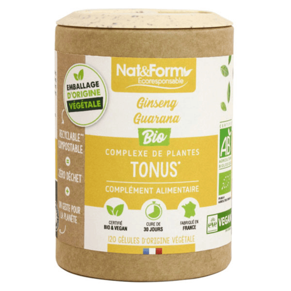 Écoresponsable Ginseng Guarana Bio 120 gélules