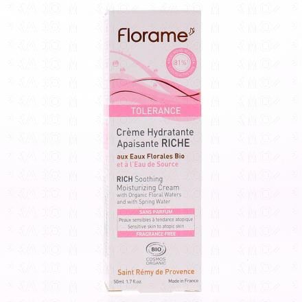 Tolerance Crème hydratante apaisante riche tube 50 ml