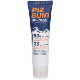 Piz Buin® ​Mountain Crème Solaire + Stick Lèvres Spf50+