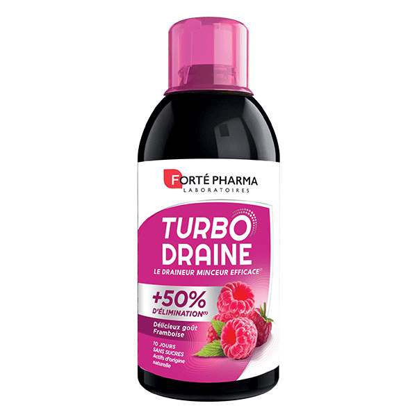 TurboDraine Framboise Draineur Minceur Elimination 500ml