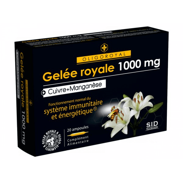 Oligoroyal Gelée Royale - Manganèse - Cuivre 20 ampoules