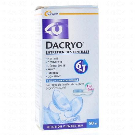 Dacryo Solution d'entretien des lentilles flacon 50ml