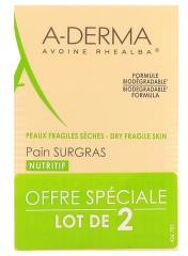 Les Indispensables Pain Surgras Nettoyant Nutritif Offre Spéciale Duo 2 x 100 g - Lot 2 x 100 g