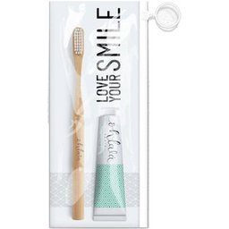 Kit Travel Bamboo Toothbrush + Toothpaste Mint