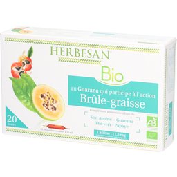 Herbesan Bio Brûle Graisse Guarana Thé Vert Papaye Avoine
