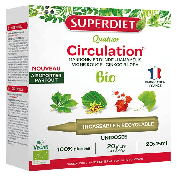 Quatuor Circulation Bio 20 unidoses de 15ml