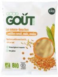 Amuse-Bouches Lentilles Corail Avoine Maïs Dès 10 Mois Bio 35 g - Sachet 35 g