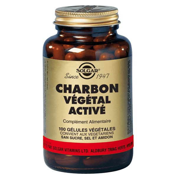 Charbon Végétal Activé 100 gélules végétales