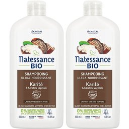 Natessance Shampooing Ultra-Nourrissant Karité Bio et Kératine Végétale