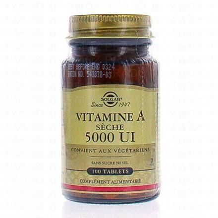 Vitamine A sèche 5000 UI 100 TAB