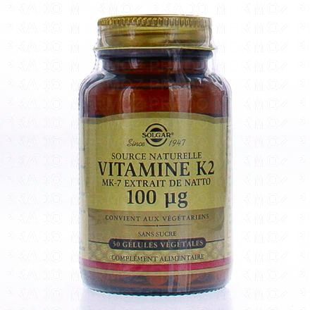 vitamine k2 100µg x50 gélules