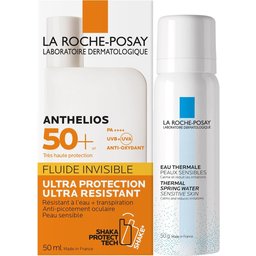 La Roche-Posay Anthelios SPF50+ Fluide Invisible Avec Parfum 50ml + Eau Thermale 50ml