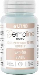 DERMOLINE HYDRIC - Acide hyaluronique , Vitamine C - 60 gélules