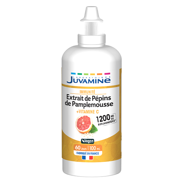 EXTRAIT DE PÉPINS DE PAMPLEMOUSSE 1200 mg Immunité 100 ml à diluer