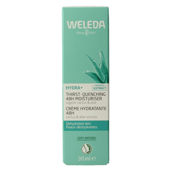 Cactus et Aloe vera Crème Hydratante 48h Bio 30ml
