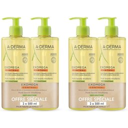 A.derma Exomega Control Huile lavante émolliente Anti-grattage