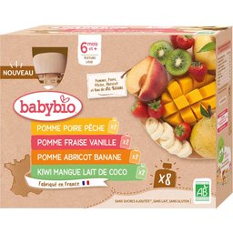 Gourde Multifruits 6m+ 8x90g