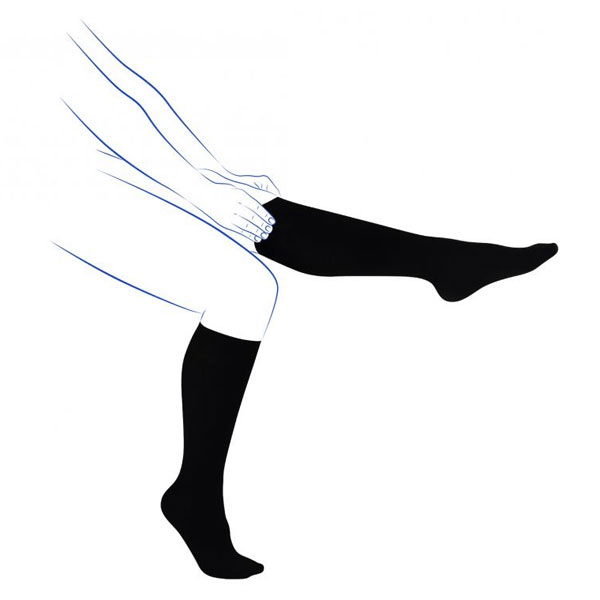 Fast Lin Chaussettes Classe 2 Normal Taille 3 Noir Lignes