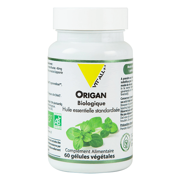 Huile Essentielle d'Origan Biologique 45mg 60 gélules végétales