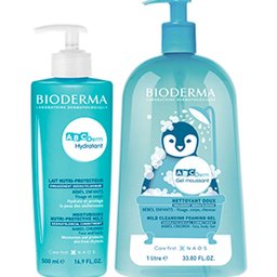 ABCDerm Hydratant + Gel nettoyant moussant