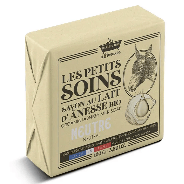 Les Petits Soins Savon au Lait d'Anesse Bio Neutre 100g