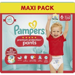 Premium Protection Pants Taille 6 15kg+ 64 Couches-Culottes