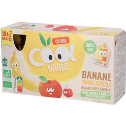 Cool Fruits - Gourdes de fruits Banane Pomme Acérola Bio