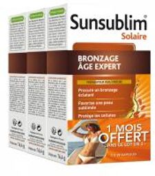Sunsublim Bronzage Âge Expert 28 Capsules Tripack - Lot 3 x 28 Capsules