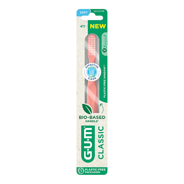 Brosse à dents Classic Bio-sourcée Souple 18/100e Grande Tête