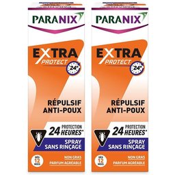 Spray Sans Rinçage Répulsif Anti-Poux Protection 24h 100ml