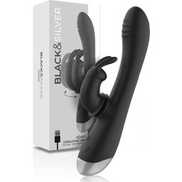 Adam Stimulating Vibe Rabbit Silicone Black 1ut