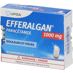 Efferalgan 1000mg, comprimé pelliculé